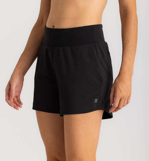 Women's Bamboo-Lined Active Breeze Short – 5 - Black – Free Fly Apparel