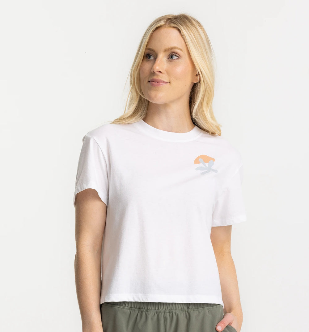 Women's Coral Tee - White second image