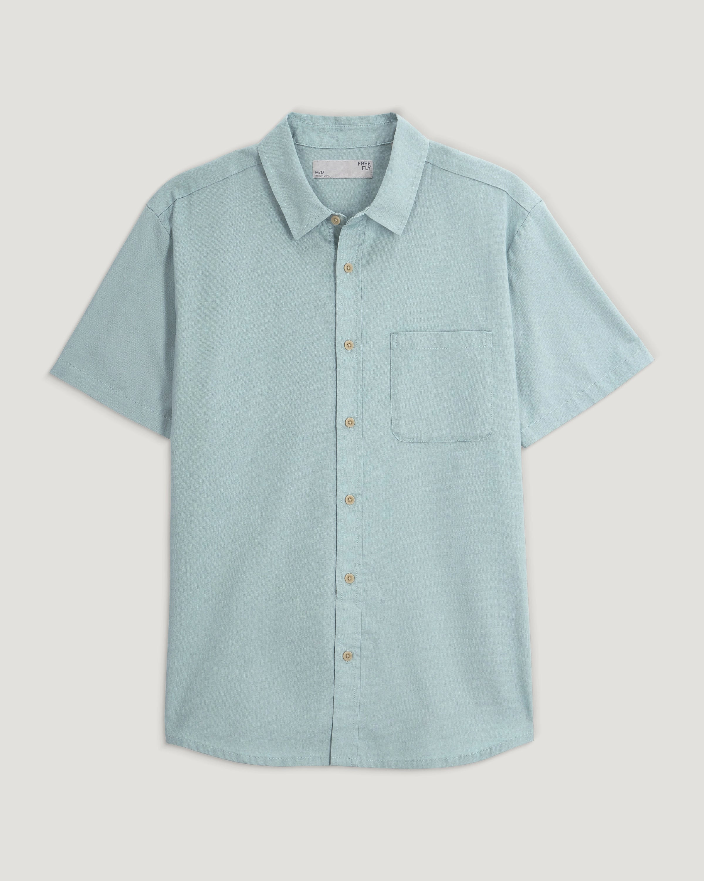 Men's Harbor Short Sleeve Shirt - Ocean Mist – Free Fly Apparel