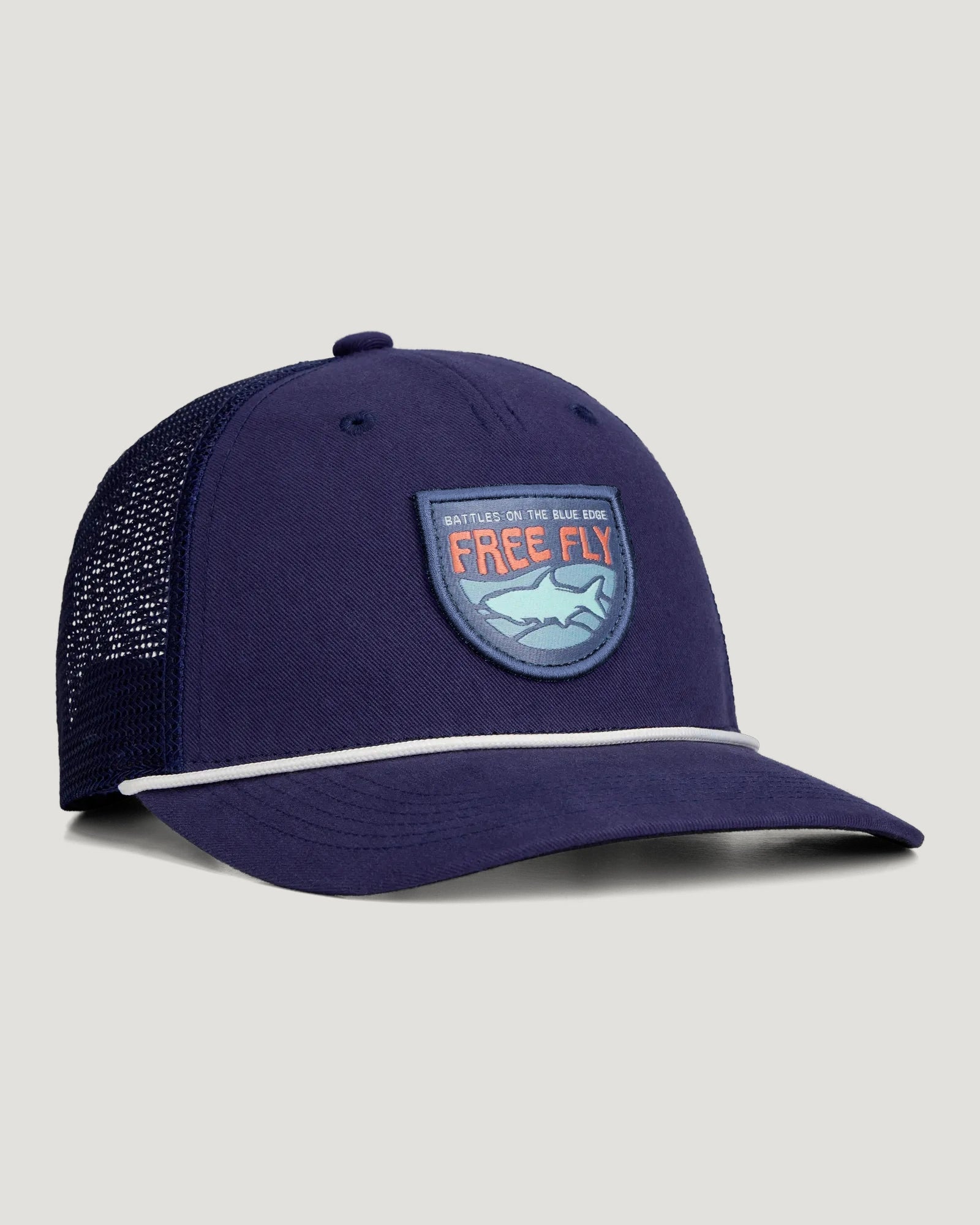 Blue Edge Trucker Hat - Deep Navy – Free Fly Apparel