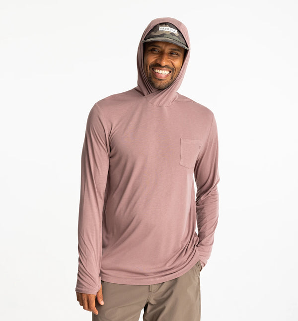 Free Fly Men's Bamboo Lightweight Hoodie - Sandstone ☆ The Sporting Shoppe  ☆ Richmond, Rhode Island