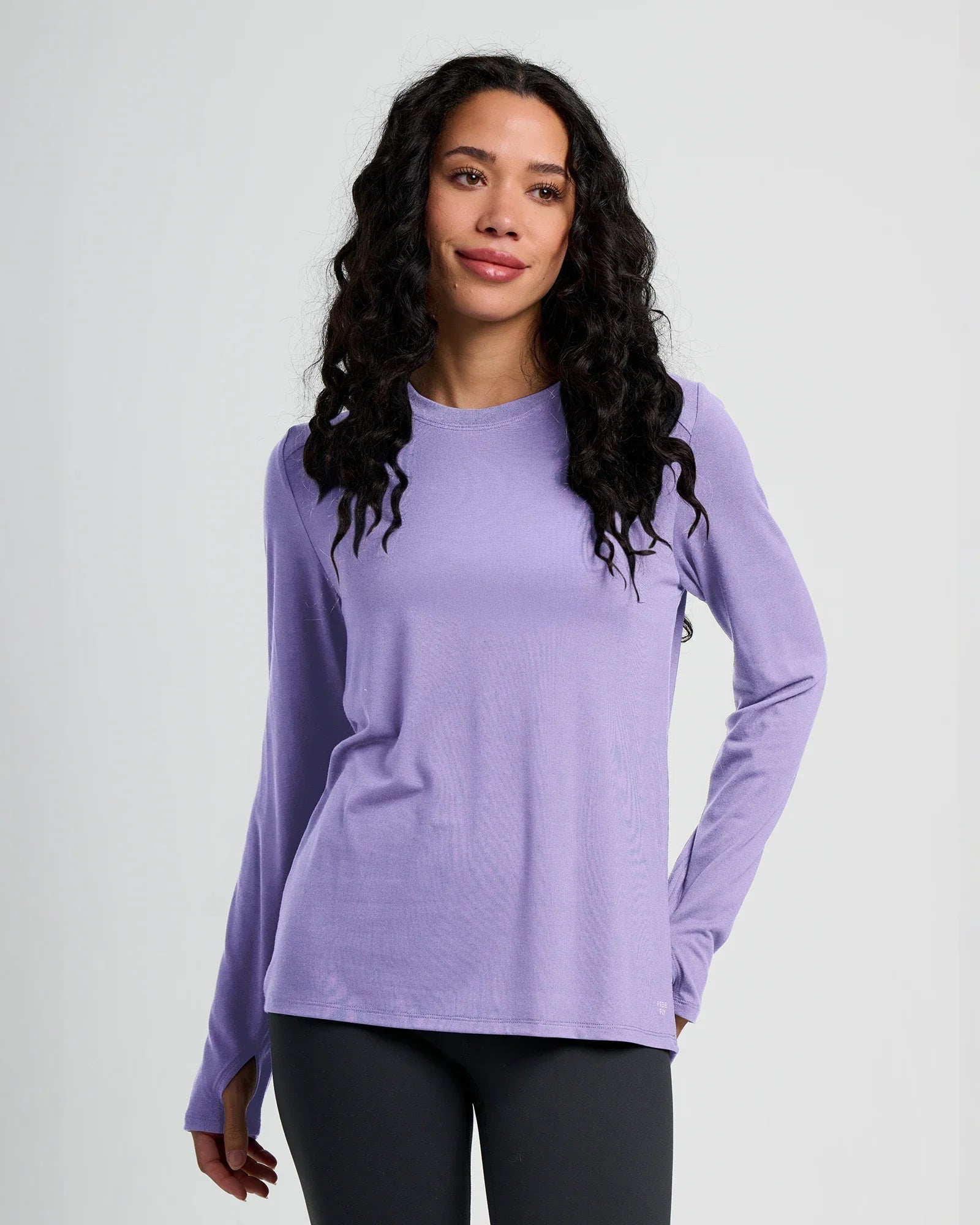 Women's Bamboo Shade Long Sleeve II - Bright Lavender – Free Fly