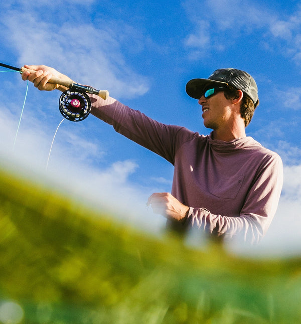 Men's Bamboo Lightweight Hoodie Slate Free Fly Apparel