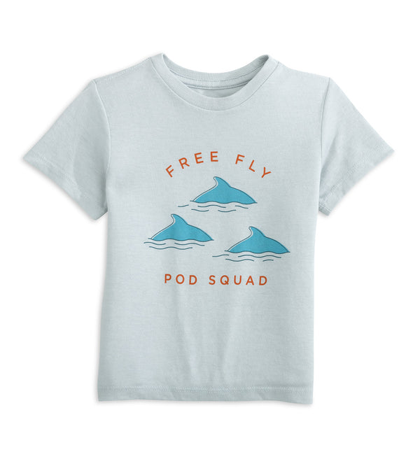 Toddler Pod Squad Tee - Heather Aspen Grey – Free Fly Apparel
