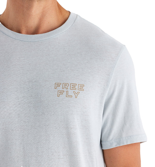 Free Fly Flats Patrol Tee - Men's Heather Aspen Grey / SM