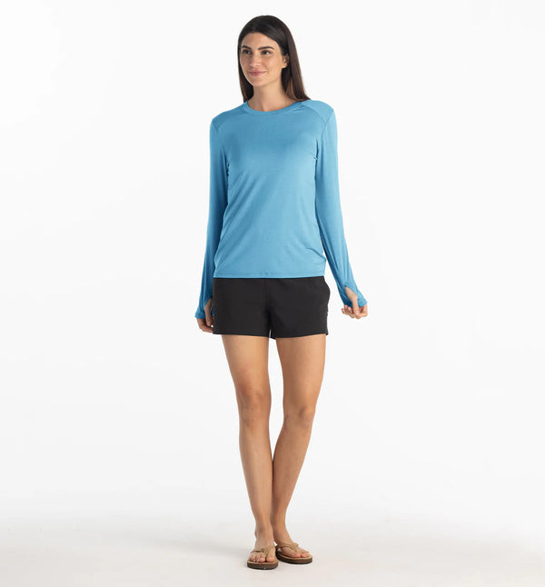Bamboo Shade Long Sleeve Shirt Hthr Slate Blue – Beau Outfitters