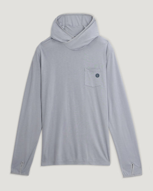 Men's Bamboo Lightweight Graphic Hoodie - Catch A Cold One Aspen Grey