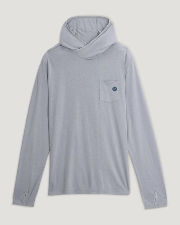 Men's Bamboo Lightweight Graphic Hoodie - Catch A Cold One Aspen Grey