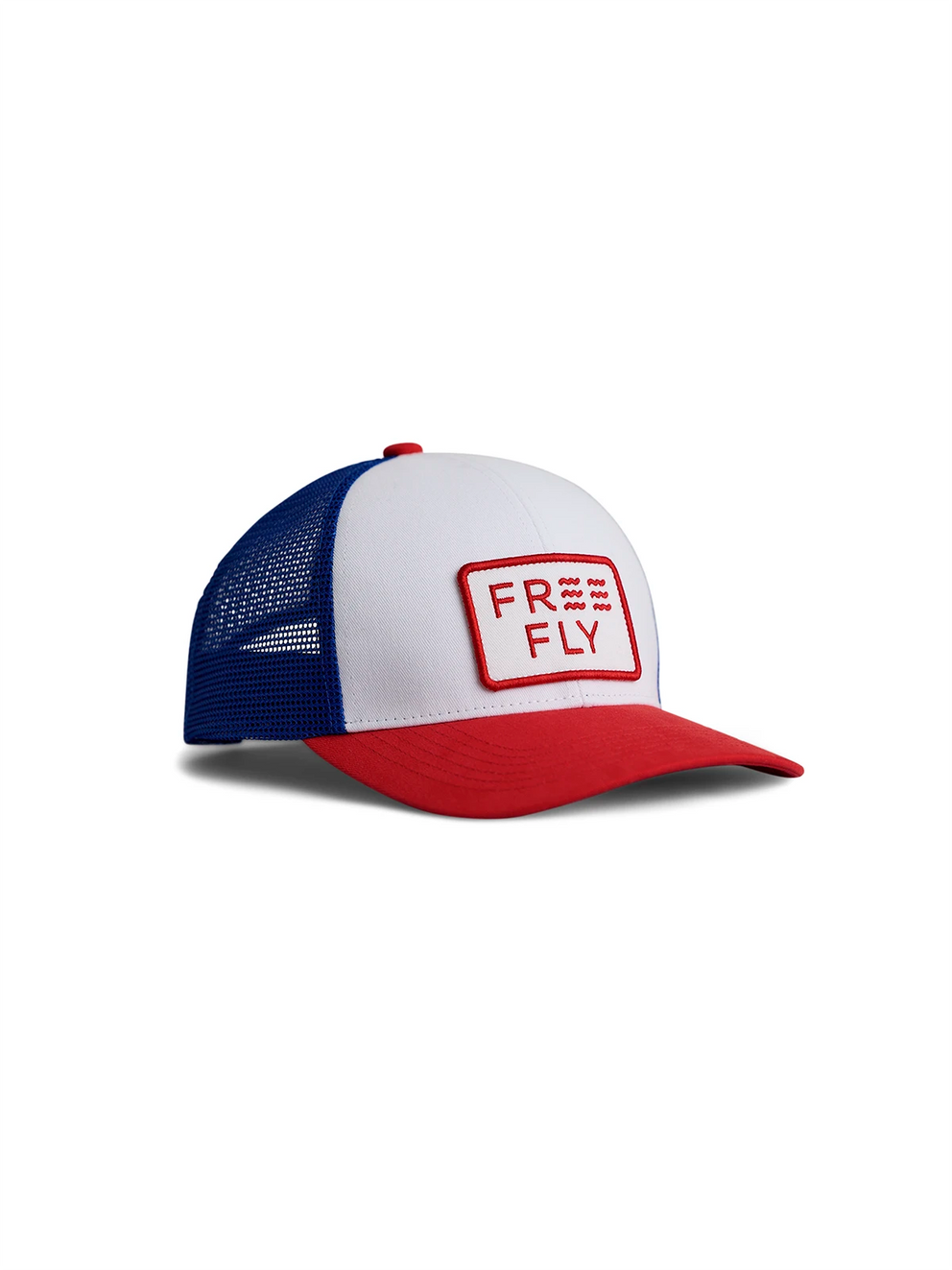 Youth Wave Trucker Hat - Bright Red