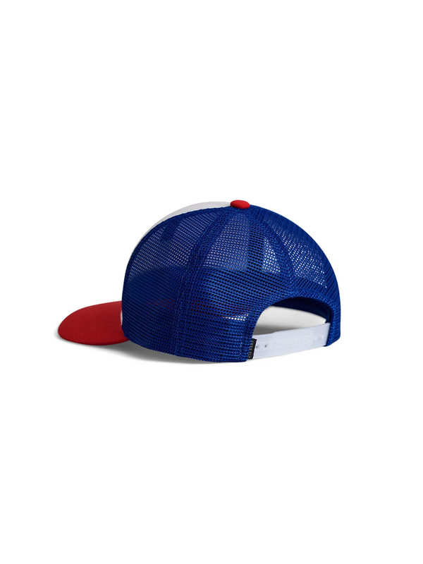 Youth Wave Trucker Hat - Bright Red