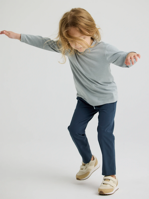 Toddler Bamboo Shade Long Sleeve - Heather Aspen Grey