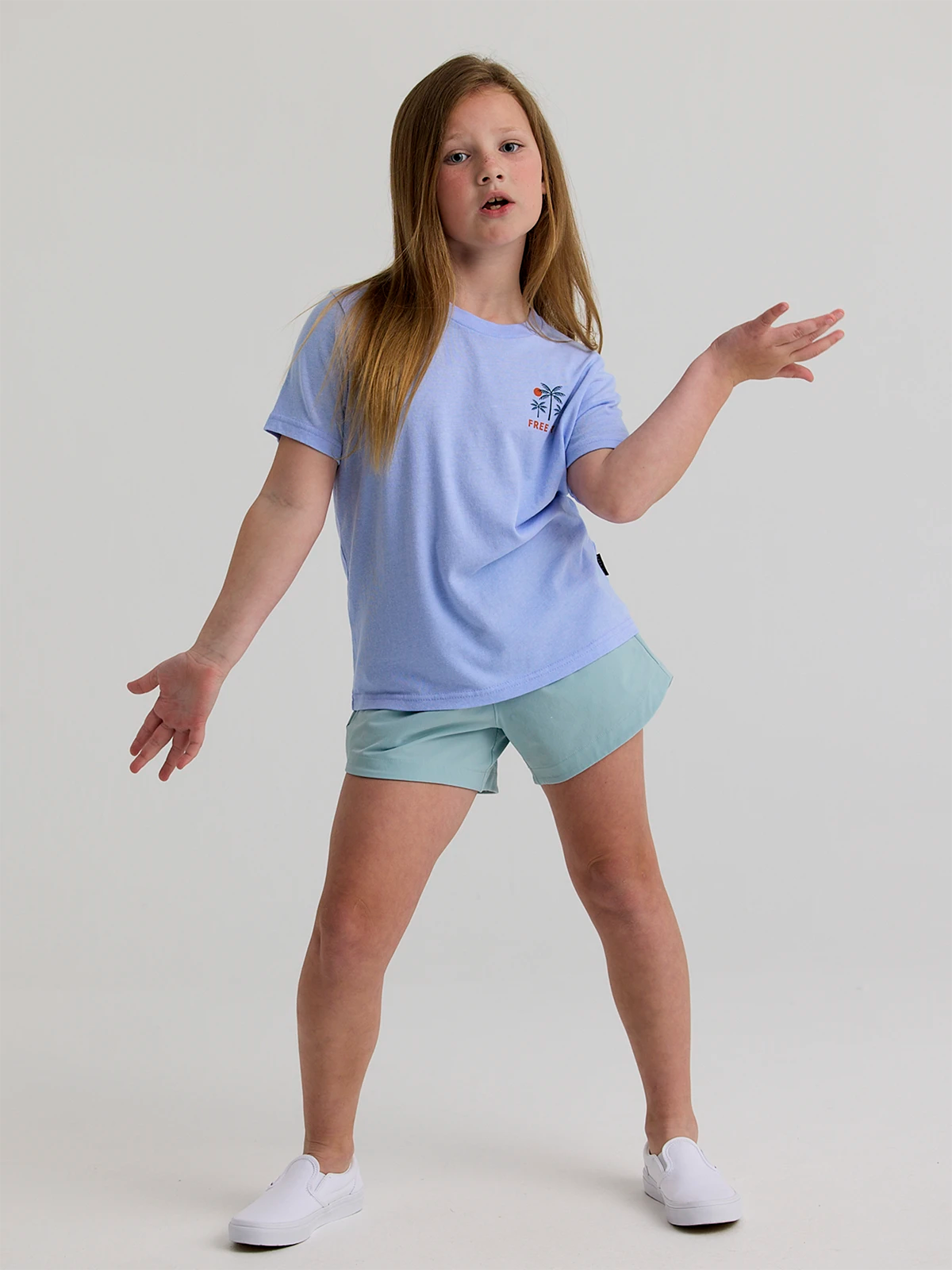 Youth Beach Access Tee - Heather Lavender