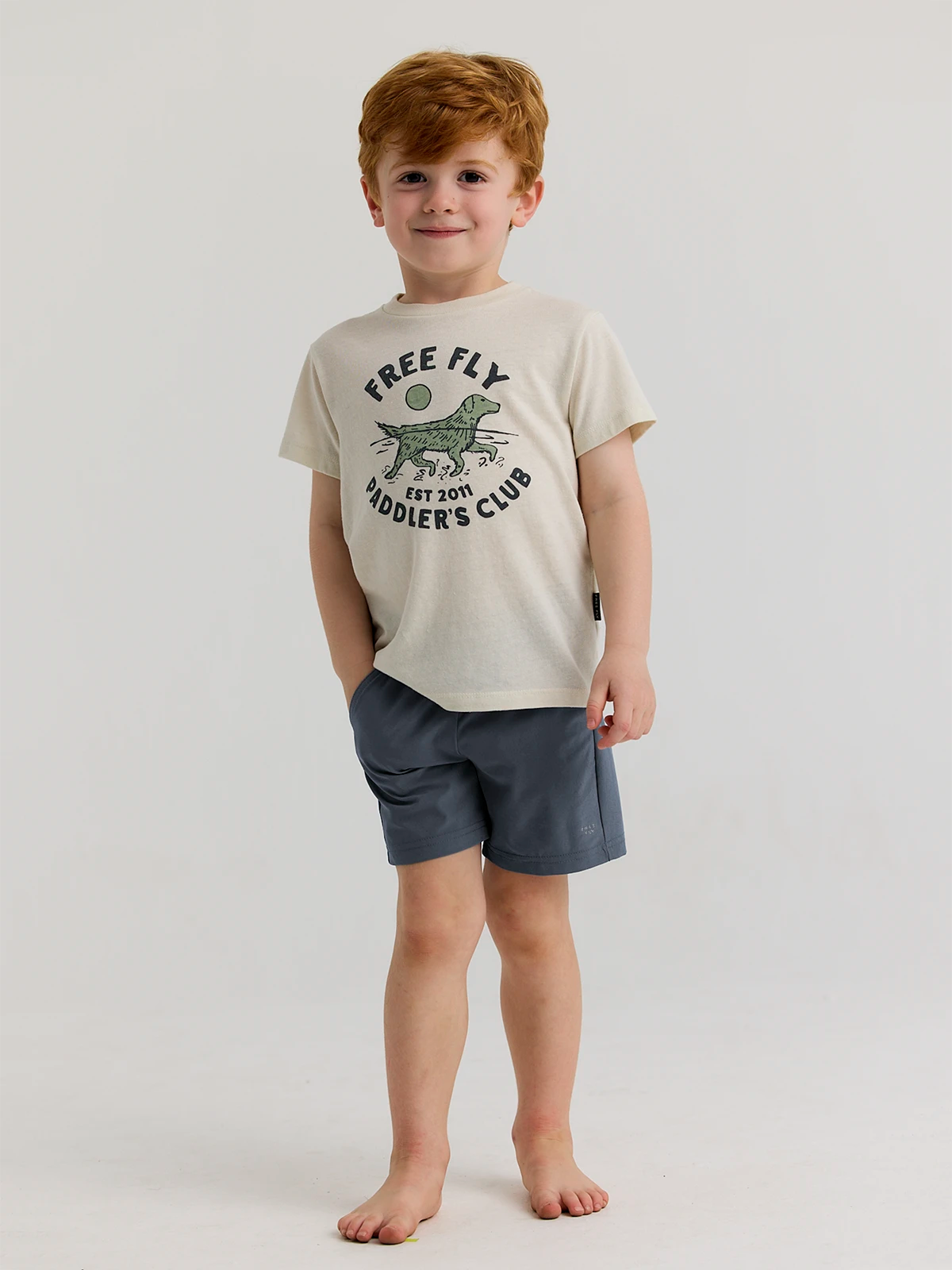 Toddler Breeze Short - Storm Cloud