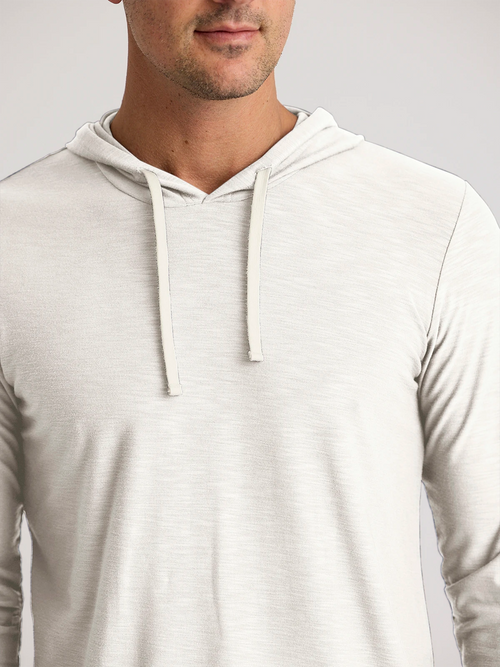 Men's Bamboo Slub Hoodie II - Sea Salt