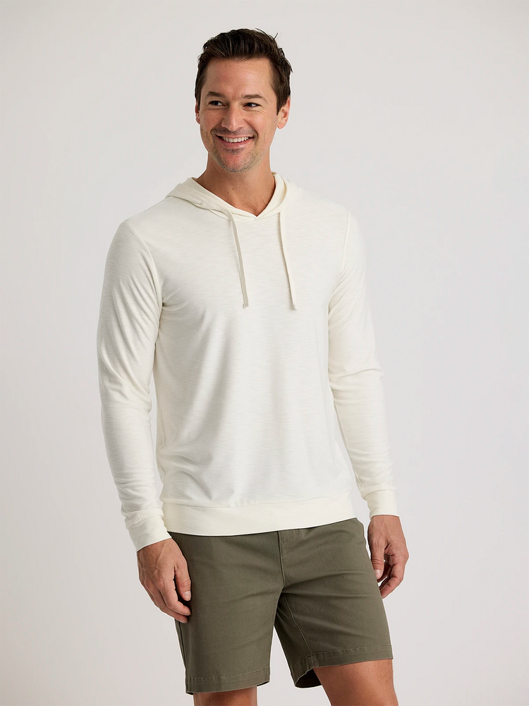 Men's Bamboo Slub Hoodie II - Sea Salt