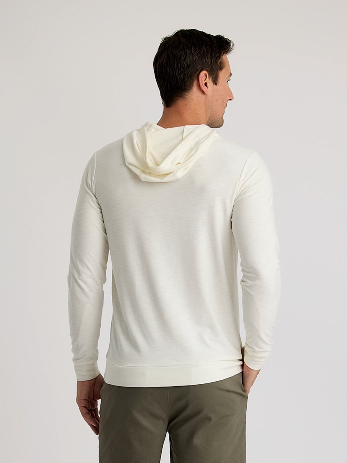 Men's Bamboo Slub Hoodie II - Sea Salt