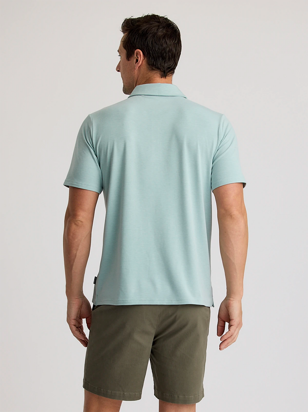 Men's Bamboo Flex Polo II - Heather Ocean Mist