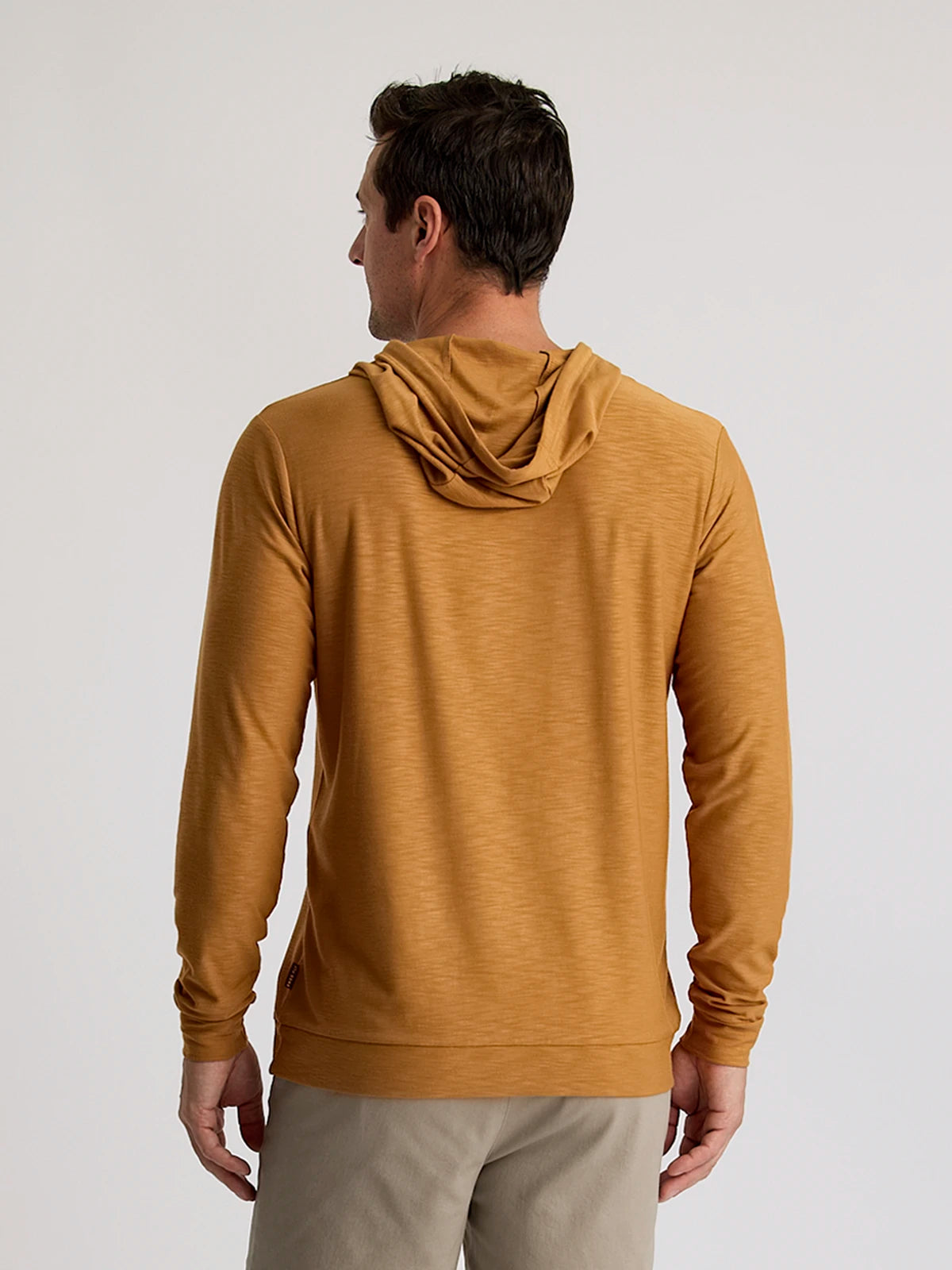 Men's Bamboo Slub Hoodie II - Ochre