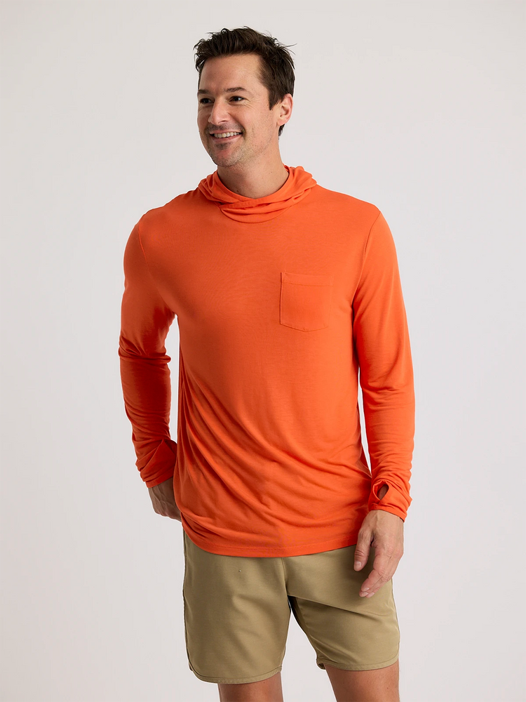 Men's Bamboo Lightweight Hoodie - Tigerlily