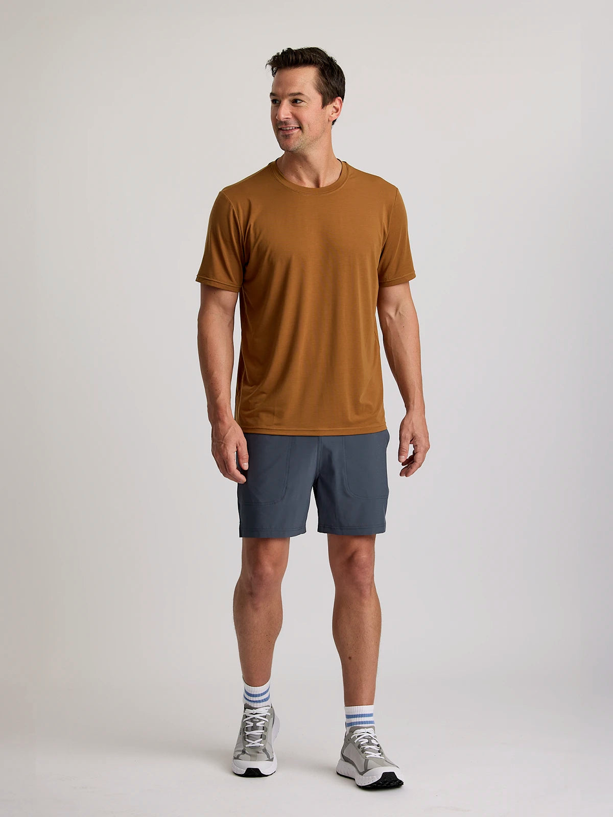 Men's Bamboo-Lined Active Breeze Short – 5.5" - Storm Cloud