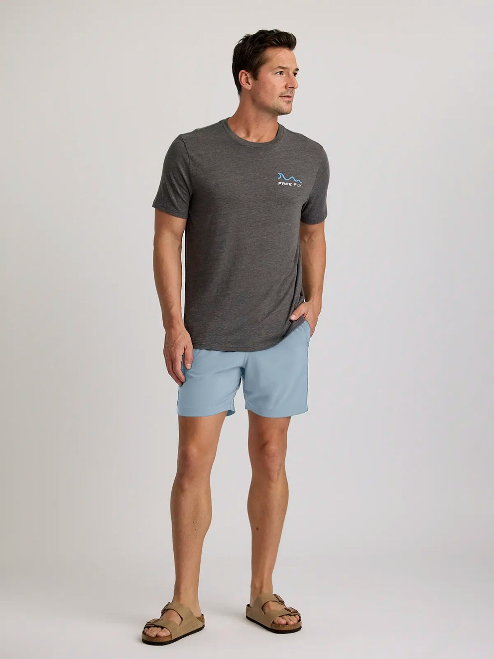 Men's Breeze Short – 6" - Blue Fog