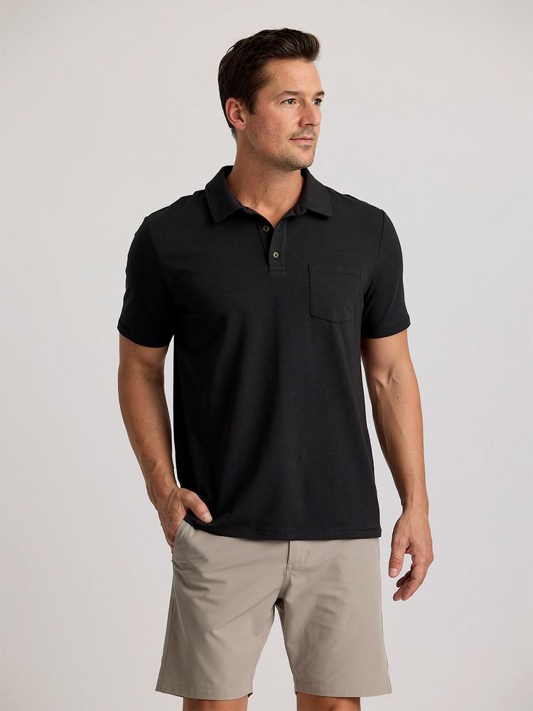 Men's Bamboo Current Polo - Black