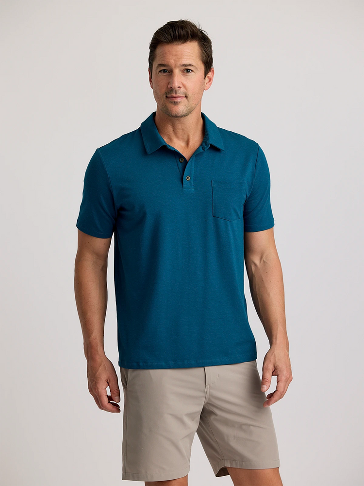 Men's Bamboo Current Polo - Legion Blue