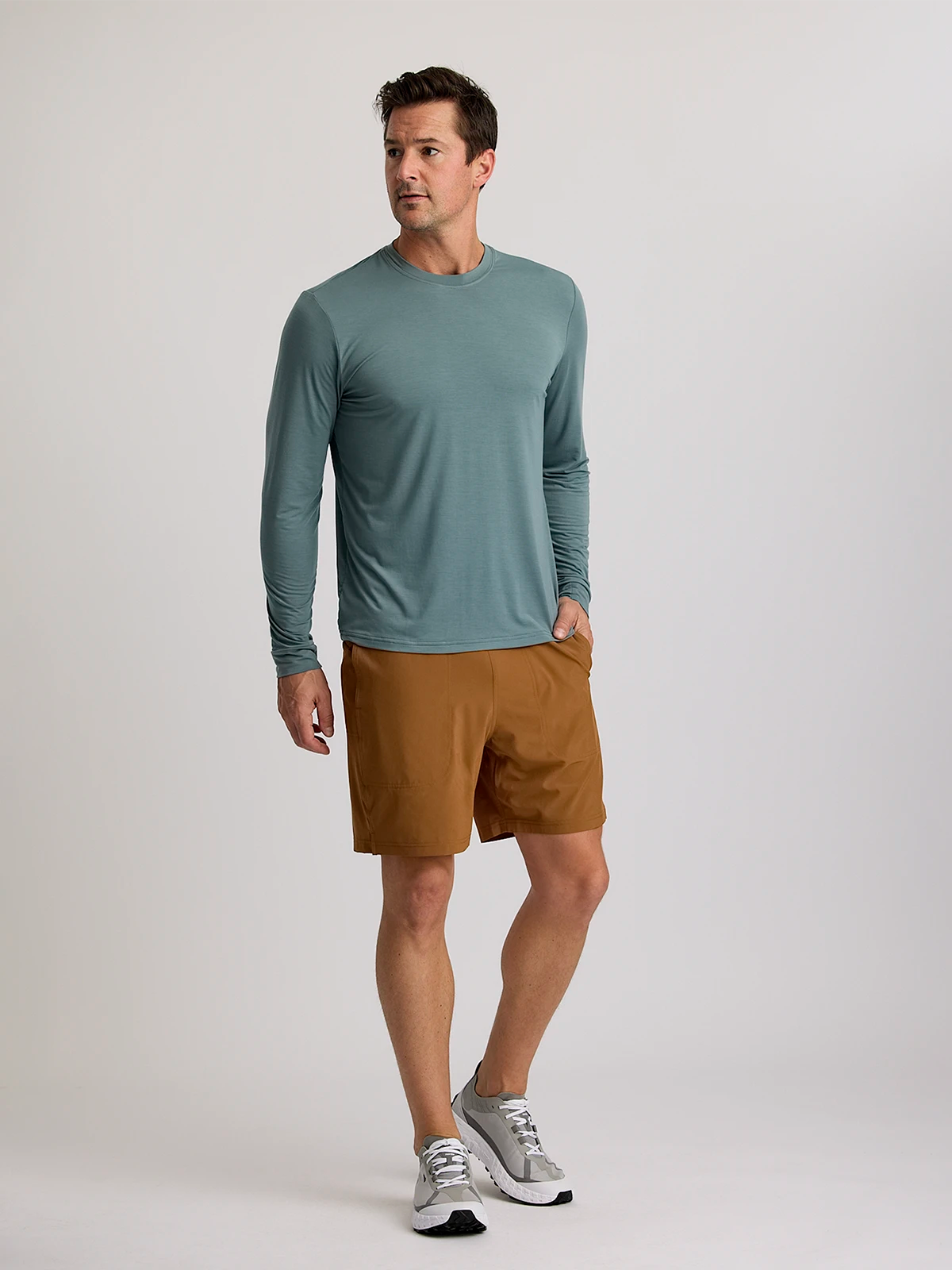 Men's Elevate Lightweight Long Sleeve - Stormy Sea