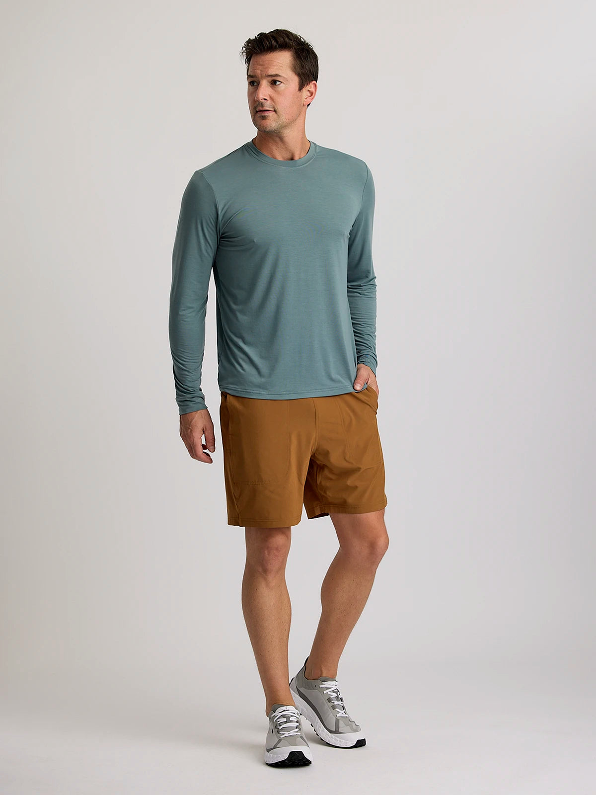 Men's Bamboo-Lined Active Breeze Short – 7" - Russet