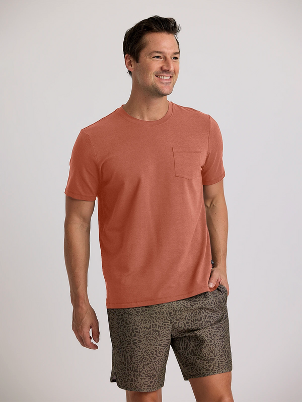 Men's Bamboo Current Pocket Tee - Redwood