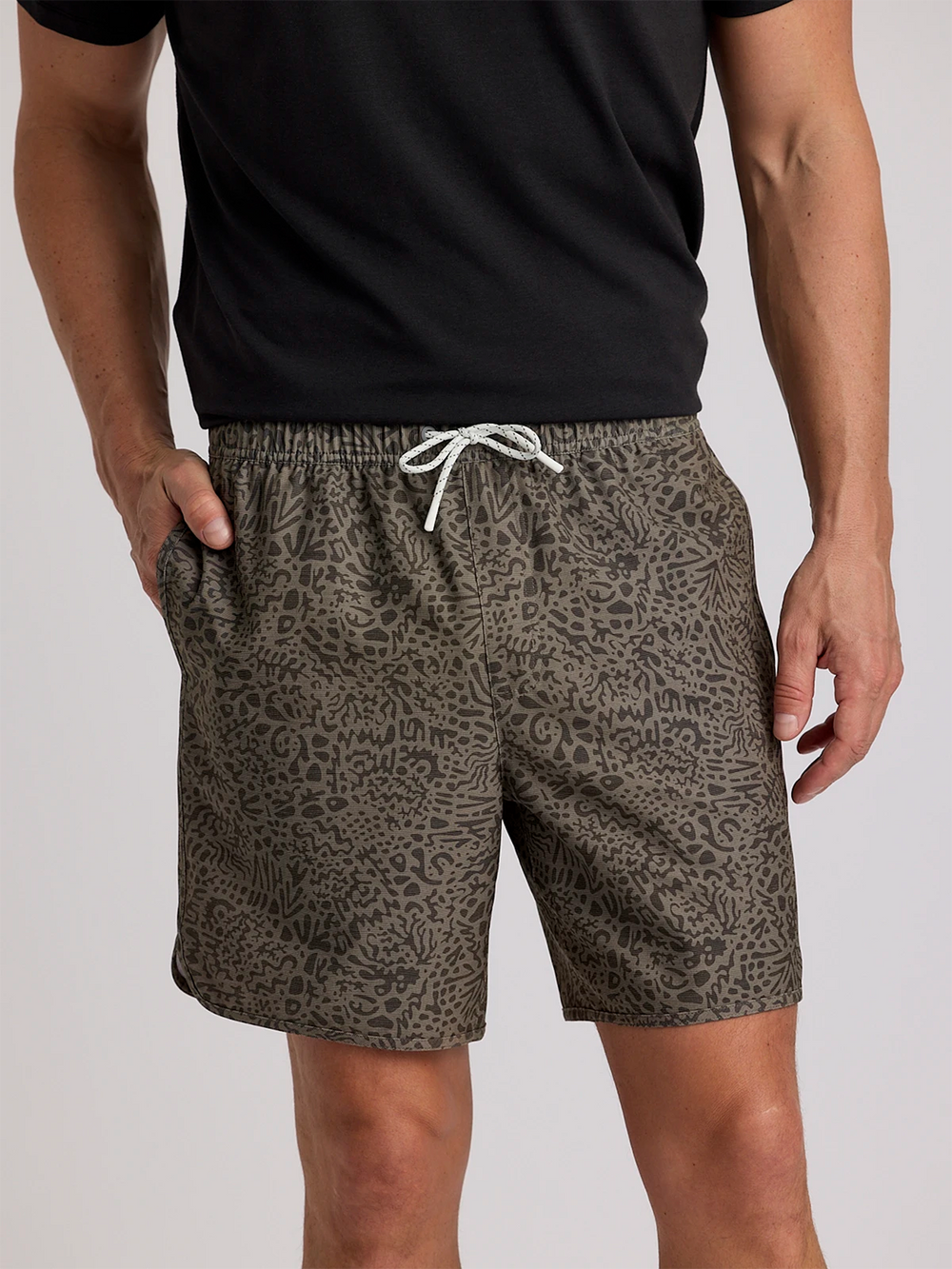 Men's Reverb Short - Drifter Print Fatigue second image