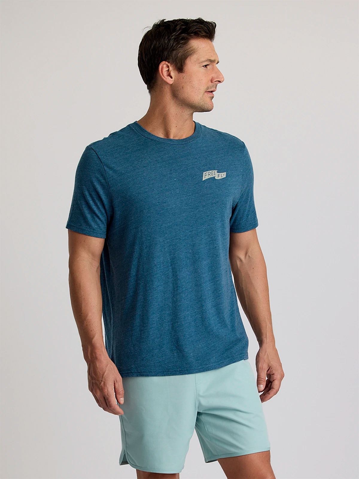 First & Last Tee - Heather Legion Blue