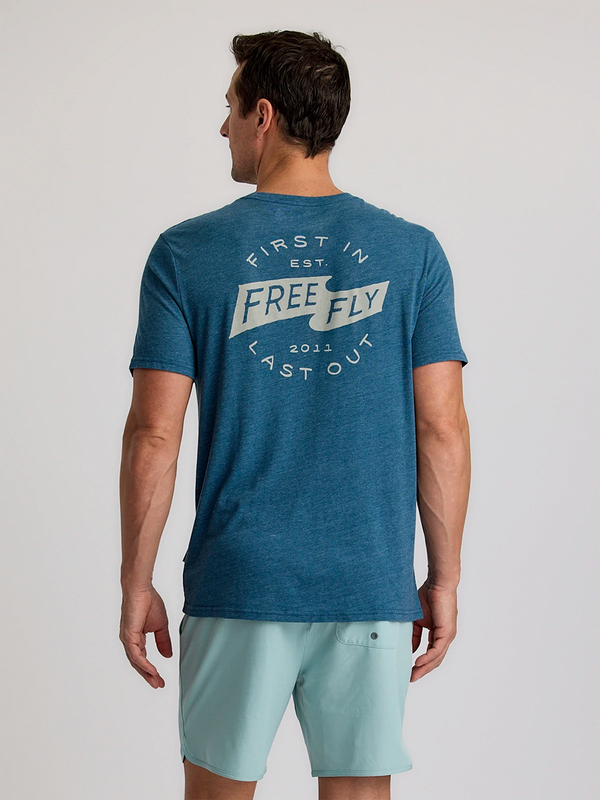 First & Last Tee - Heather Legion Blue