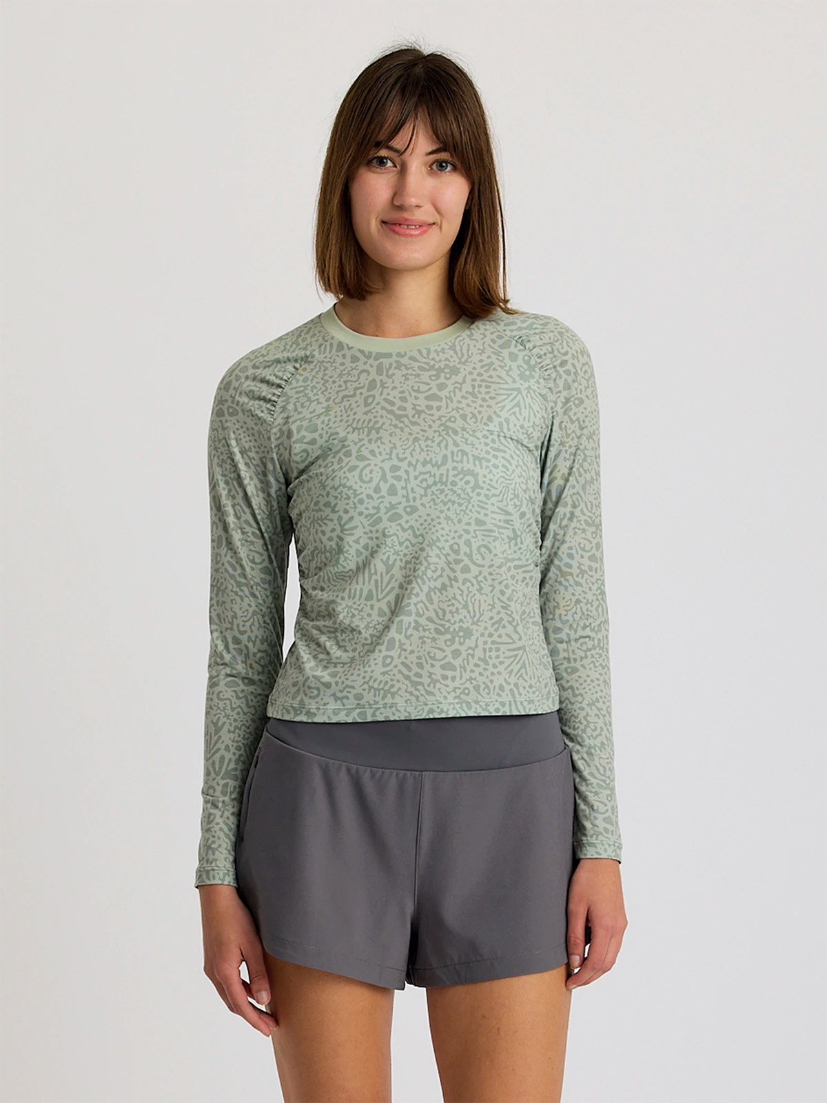 Women's Elevate Lightweight Fitted Long Sleeve - Drifter Print Desert ...