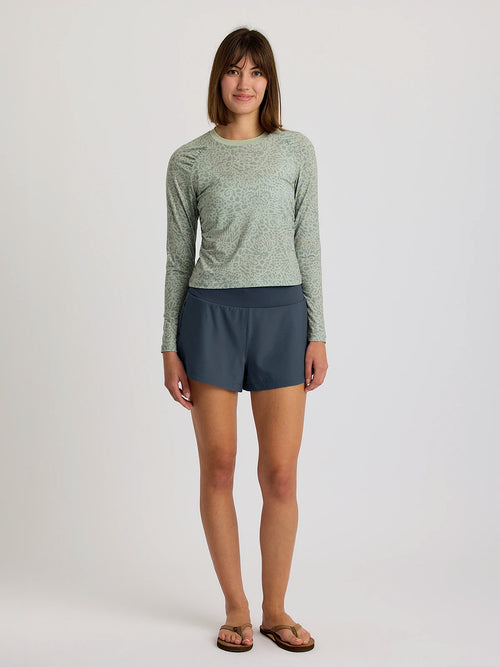 Women's Bamboo-Lined Active Breeze Short – 3" - Storm Cloud