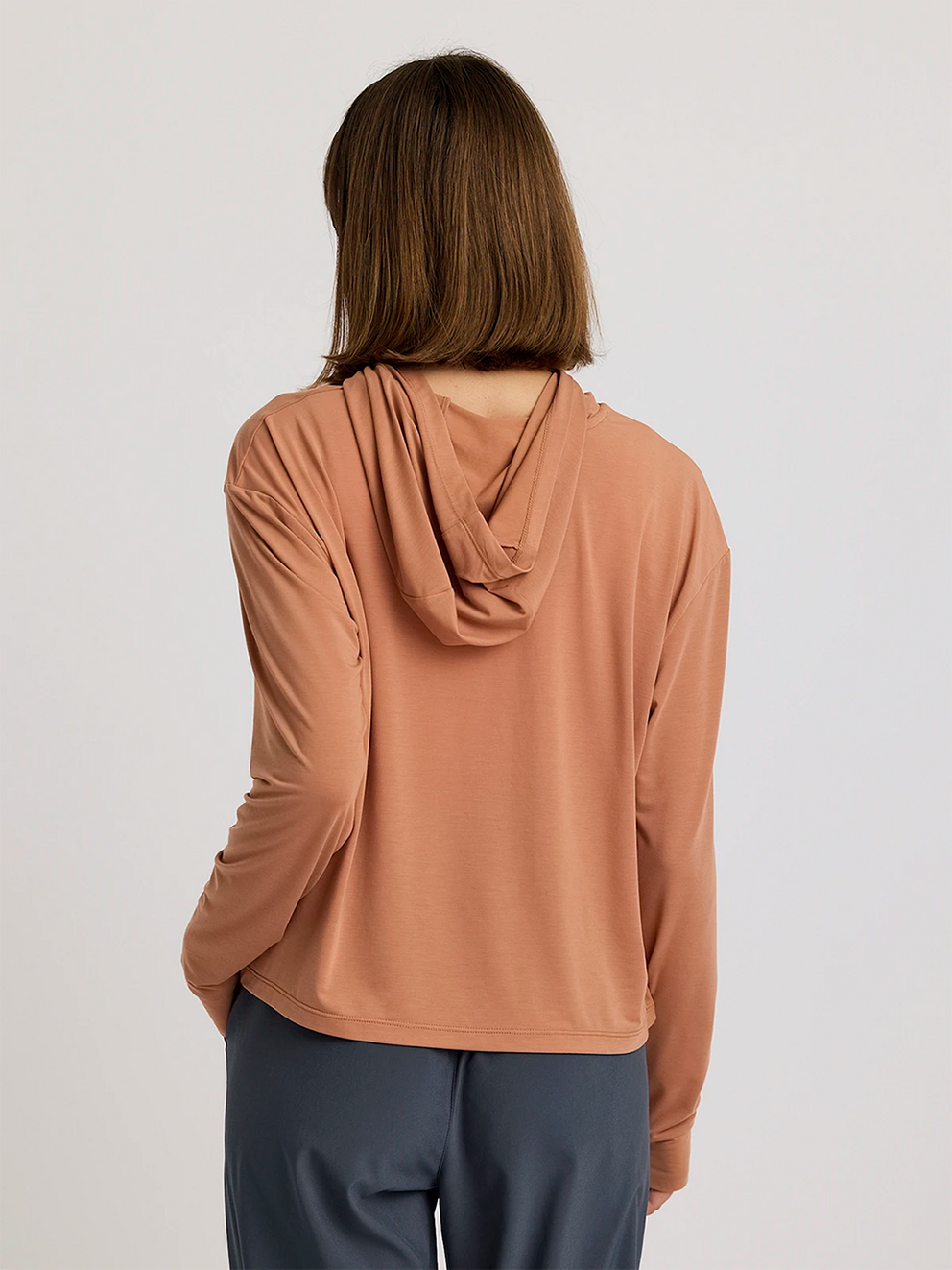 Women's Elevate Lightweight Hoodie - Canyon Clay – Free Fly Apparel Women's Elevate Lightweight Hoodie - Canyon Clay – Free Fly Apparel