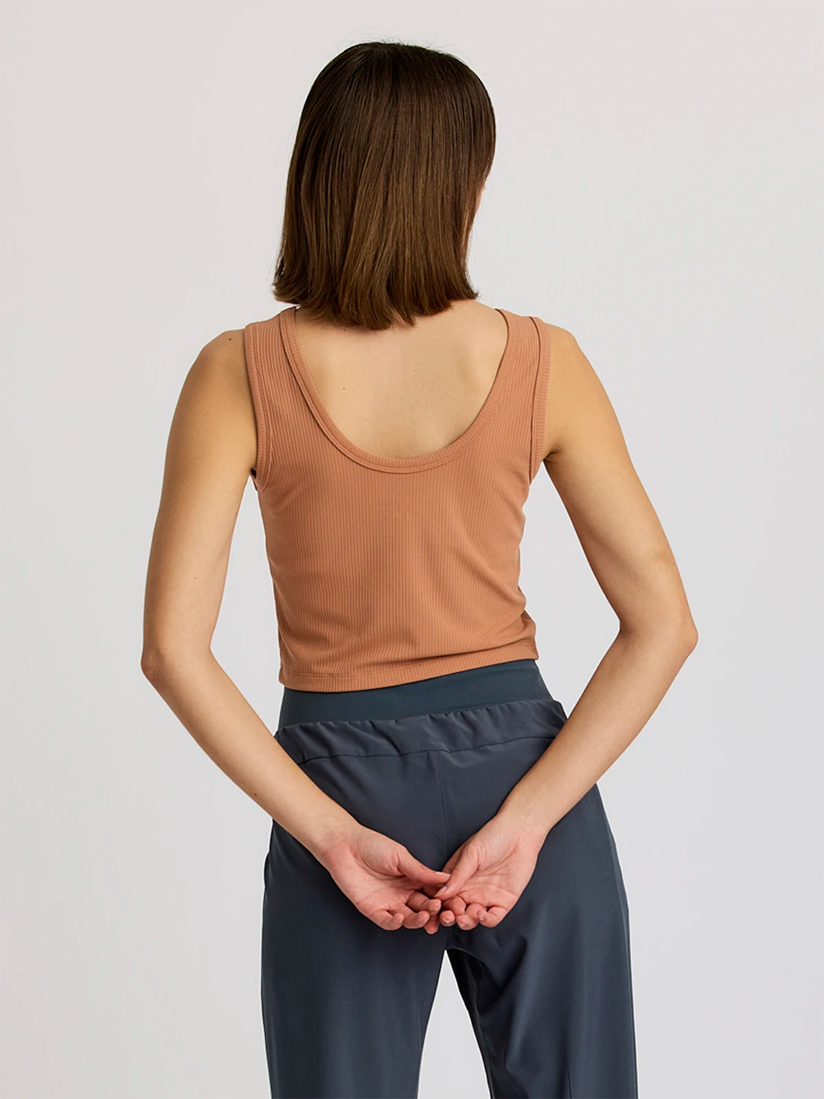 Women's Ribbed Bamboo Tank - Canyon Clay