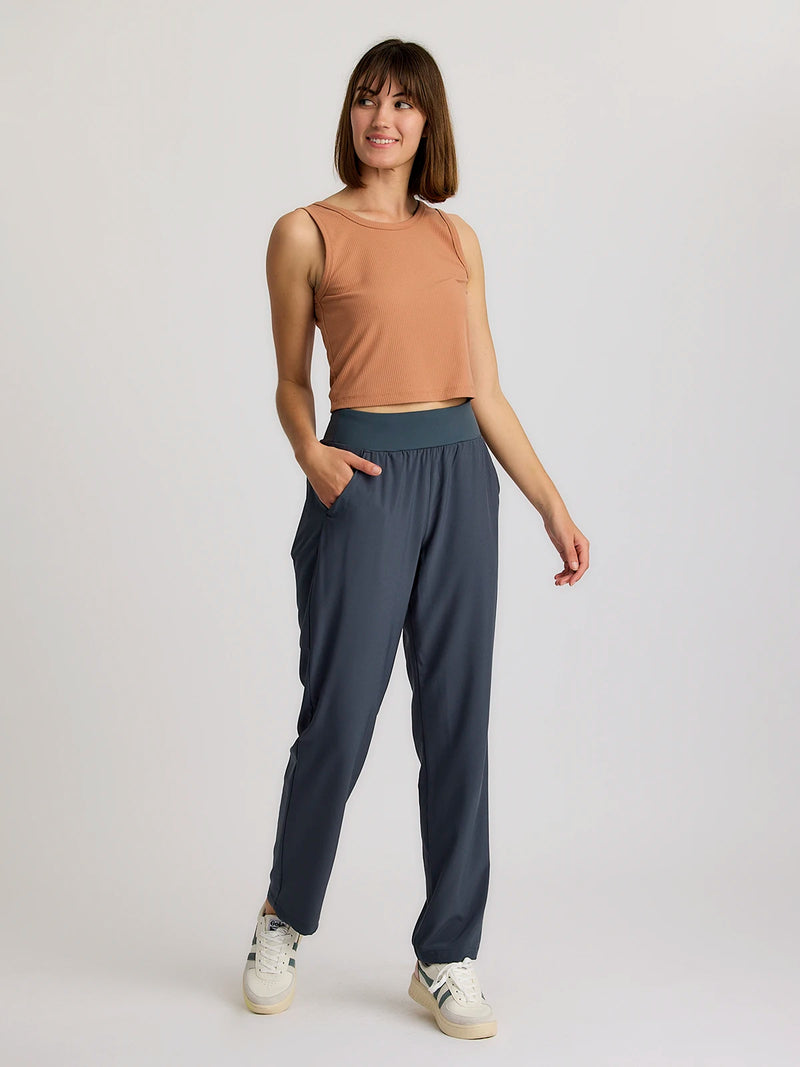Women's Ribbed Bamboo Tank - Canyon Clay