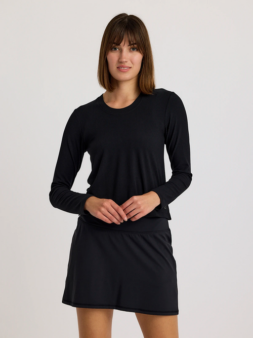 Women's Ribbed Bamboo Long Sleeve - Black