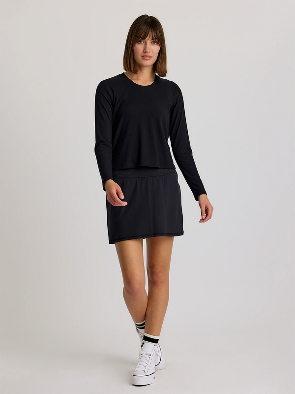 Women's Ribbed Bamboo Long Sleeve - Black