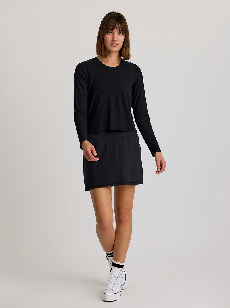 Women's Ribbed Bamboo Long Sleeve - Black