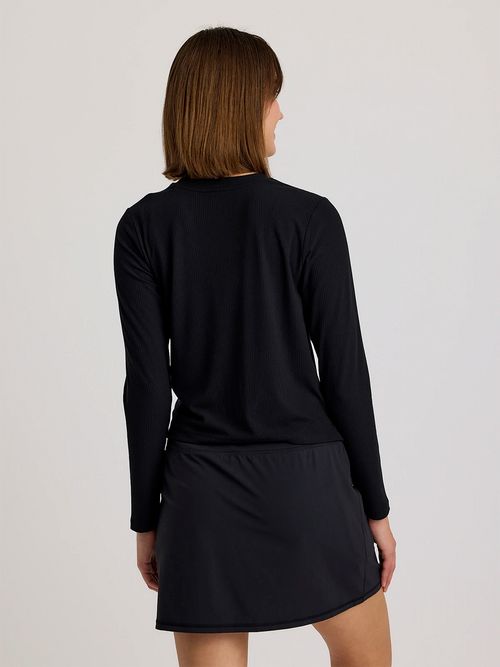 Women's Ribbed Bamboo Long Sleeve - Black