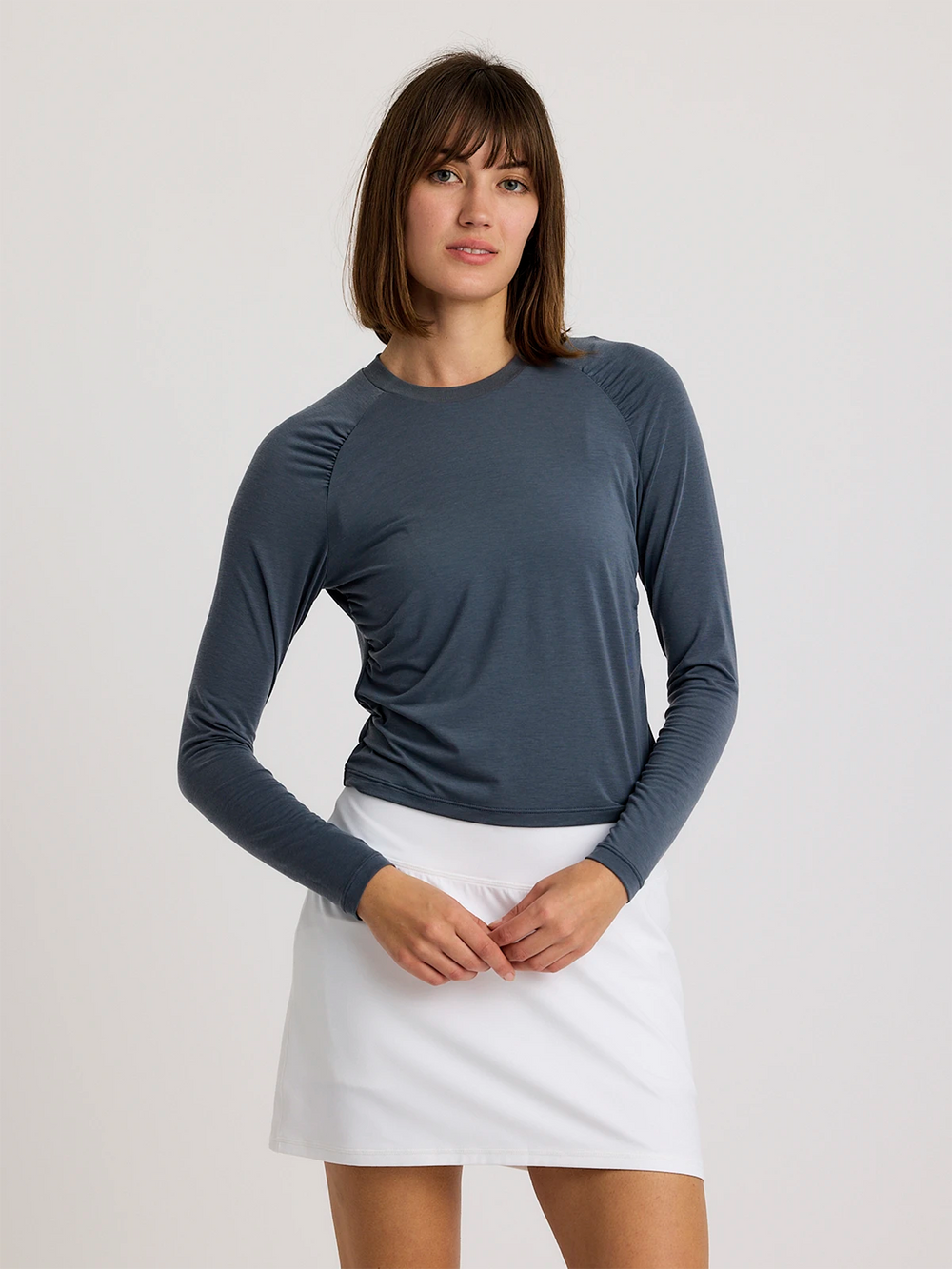 Women's Elevate Lightweight Fitted Long Sleeve - Storm Cloud second image