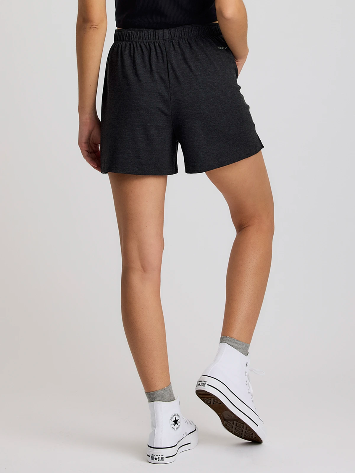 Women's Bamboo Flex Sunday Short - Heather Black