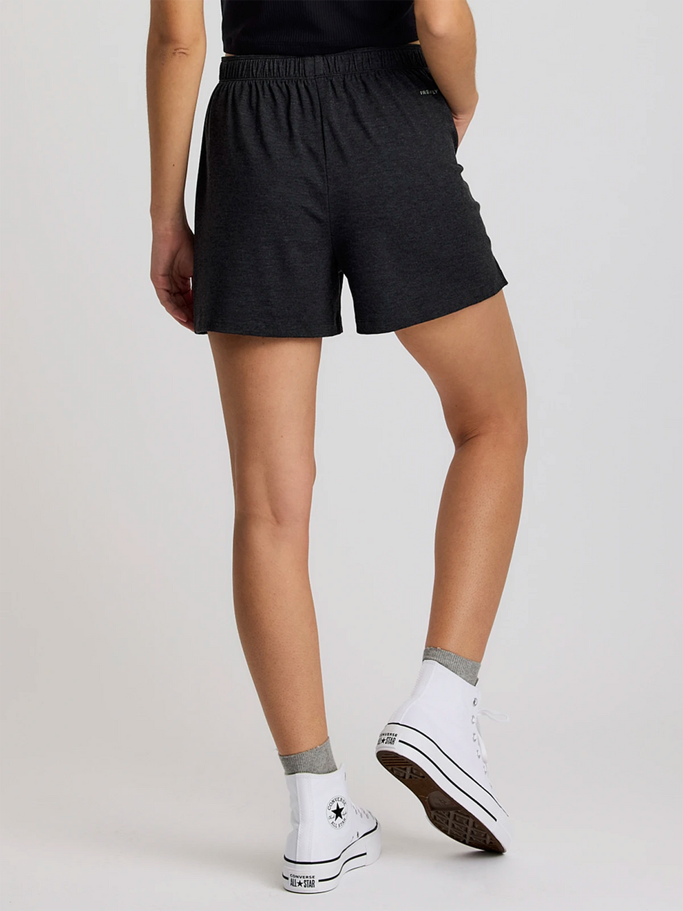 Women's Bamboo Flex Sunday Short - Heather Black