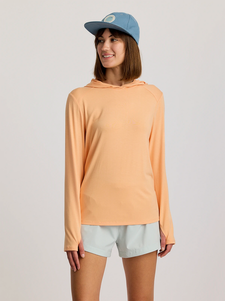 Women's Bamboo Shade Hoodie II - Tropic Orange