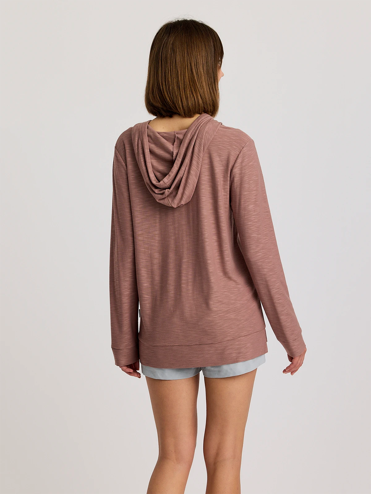 Women's Bamboo Slub Hoodie - Fig