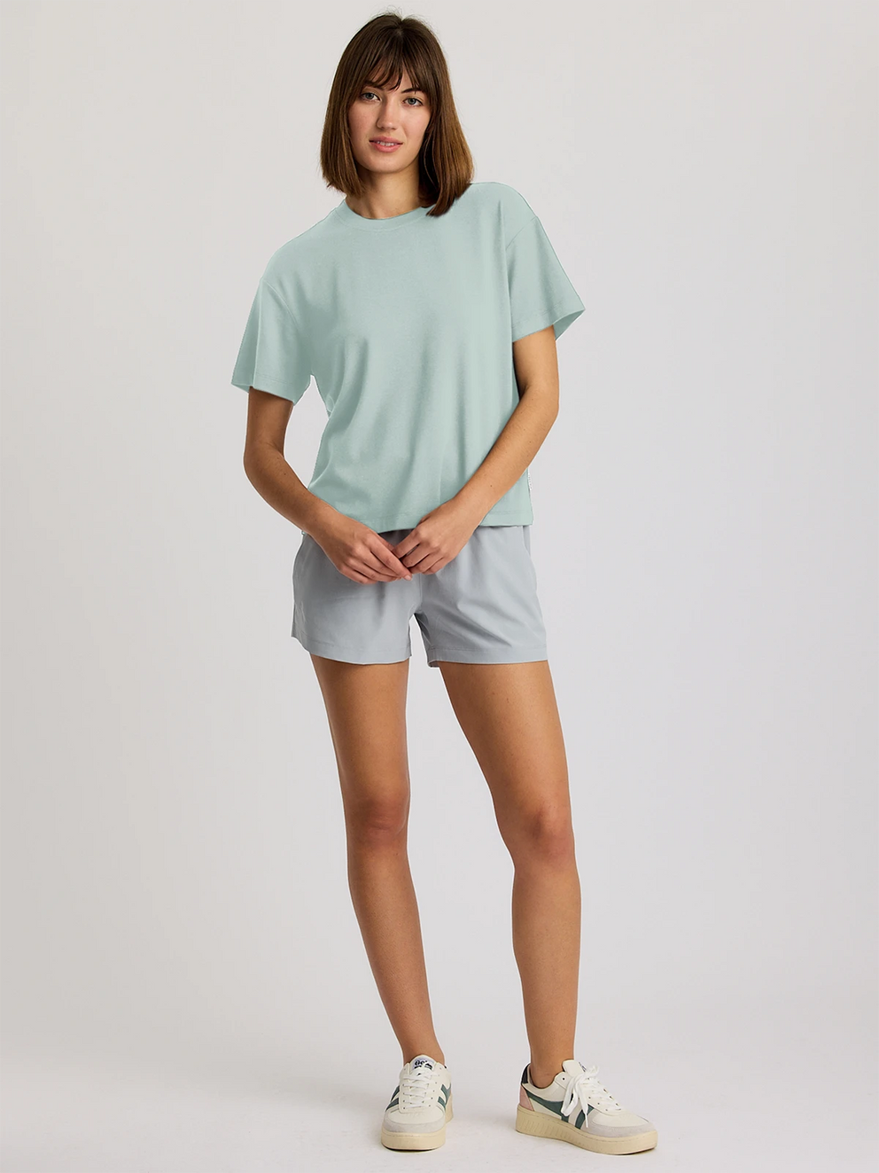Women's Bamboo Current Boxy Tee - Ocean Mist