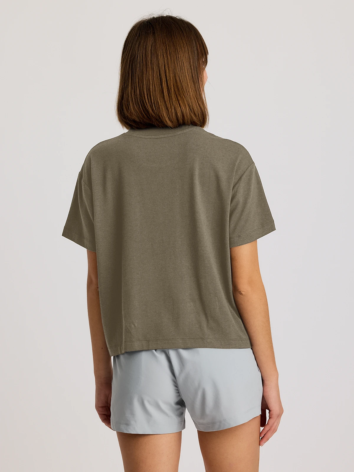 Women's Bamboo Current Boxy Tee - Fatigue