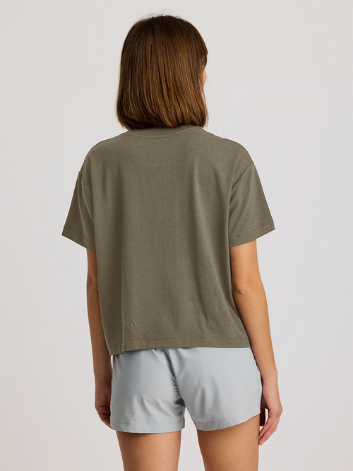 Women's Bamboo Current Boxy Tee - Fatigue